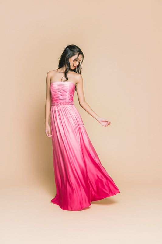 Gradient Gown with Beads